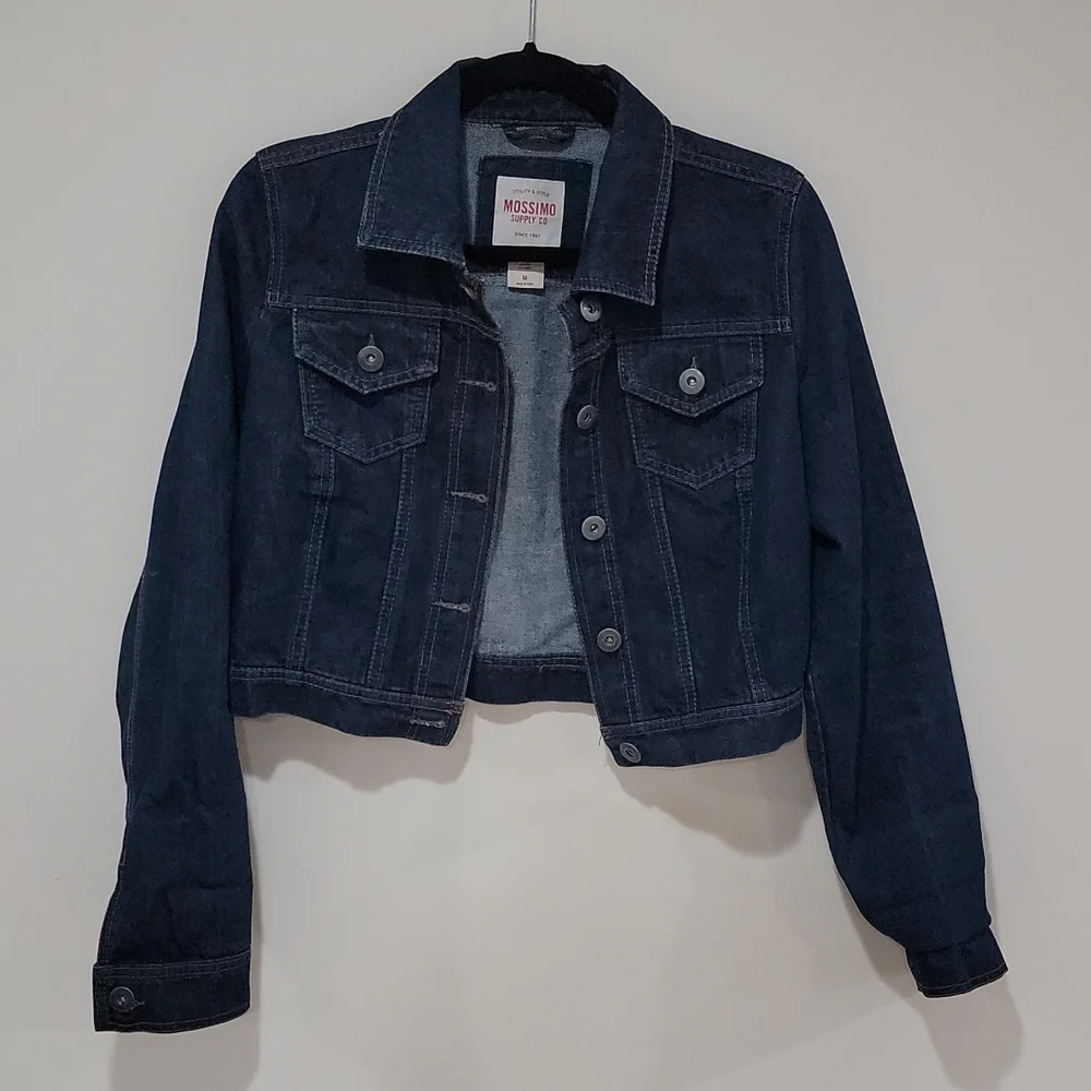 Mossimo Supply & Co. Crop denim jacket size Medium - Picture 1 of 3
